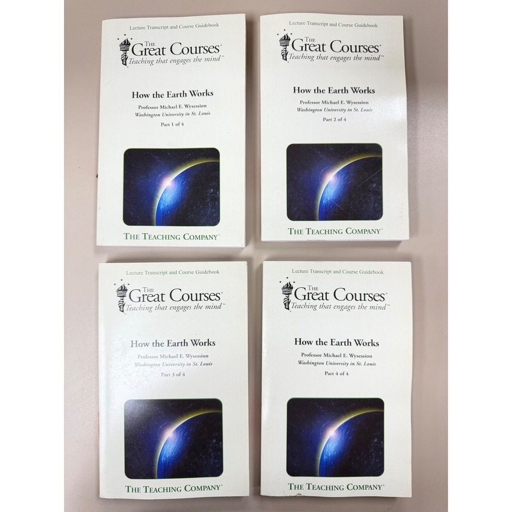 The Great Courses How the Earth Works Guidebooks Parts 1-4 Michael Wysession